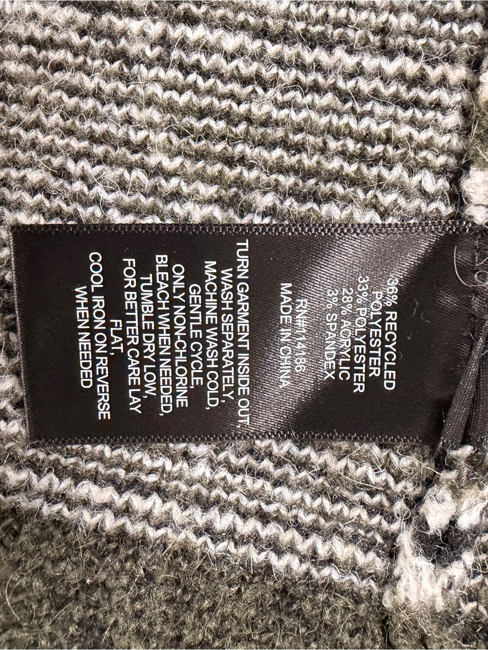 Frye Aztec Southwestern Olive and Black Geometric Open-Front Cardigan - Picture 7 of 7